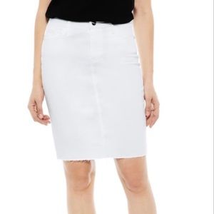 Sam Edelman White Denim Pencil Skirt